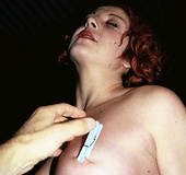 Sexy redhead gal gets tied up and humiliated with pleasure