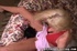 Sexy blonde pulls up her skirt and gets licked well