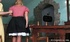 Teen blonde gets her ass spanked hard by angry stepmom