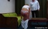 Short-haired blonde female gets her nice butt slapped