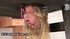 Blonde girl with flawless pussy was tied up and spanked