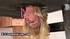 Blonde girl with flawless pussy was tied up and spanked