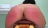 Sexy brunette's ass becomes reddish during hot spanking