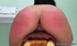 Sexy brunette's ass becomes reddish during hot spanking