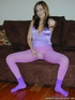 violet pantyhose make this