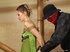 Beautiful blonde lady gets carefully tied by tender master