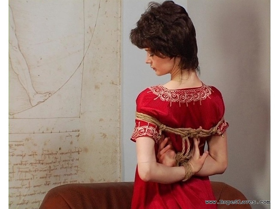 Gorgeous dame in wonderful dress plays subm - XXX Dessert - Picture 1