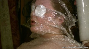 Fat girl gets wrapped in foil by her cra - XXX Dessert - Picture 13