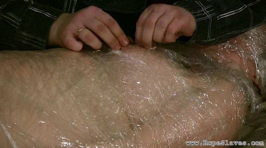 Fat girl gets wrapped in foil by her crazy  - XXX Dessert - Picture 16