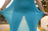 hot redhead blue dress