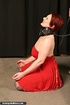 Cute redhead lady gets abused by her cruel master