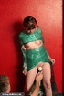 Wrapped up chick is ready for some really kinky stuff
