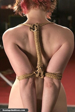 Nice dildo for a gorgeous young bondage  - Picture 5