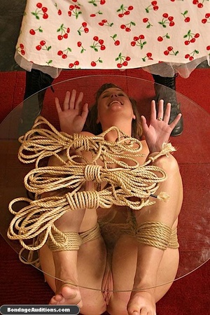 Lady gets tied in ropes and drilled with - Picture 11
