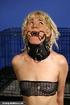 Caged blonde darling is ready for some rough drilling