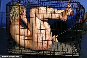 Caged blonde darling is ready for some r - Picture 11