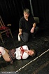 Naughty tied up schoolgirl enjoys rough caning