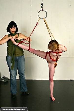 Young lady gets tied up and humiliated b - Picture 2