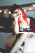 red teen black lingerie