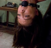 Hanging and drilling made dominator and submissive happy