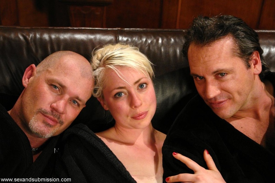 Cute blonde teen gets tied up and banged hard by two hunks - XXXonXXX - Pic 18