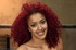Ebony gal with curly red hair gets tied up and rammed hard