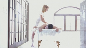 Gentle masseuse takes the main male body - Picture 2
