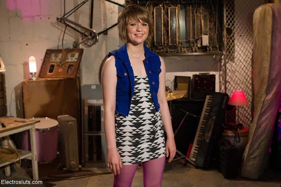 Personable blonde sub's purple nylons are p - XXX Dessert - Picture 1