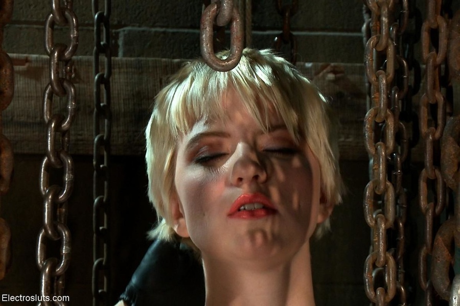 Cute blonde is bound and surrounded by heav - XXX Dessert - Picture 14