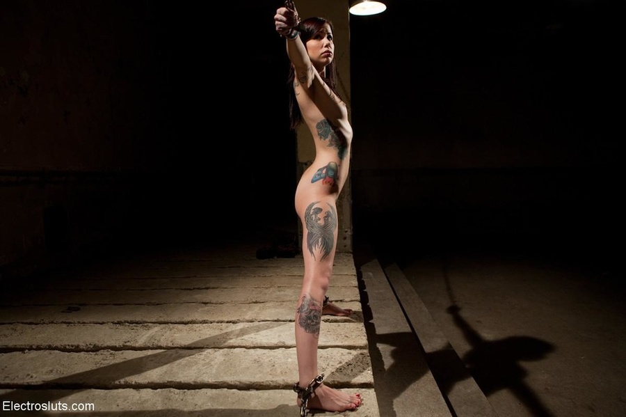 Tattooed sub's arms are spread while her pu - XXX Dessert - Picture 9