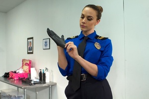 Stern female security guard takes her jo - XXX Dessert - Picture 8