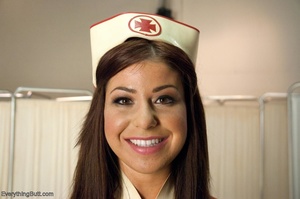Sexy nurses in heeled red boots use the  - XXX Dessert - Picture 1