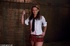 Teen in her school uniform submits to the sinister wants of a male who