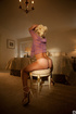 Naughty blonde woman with huge natural knockers