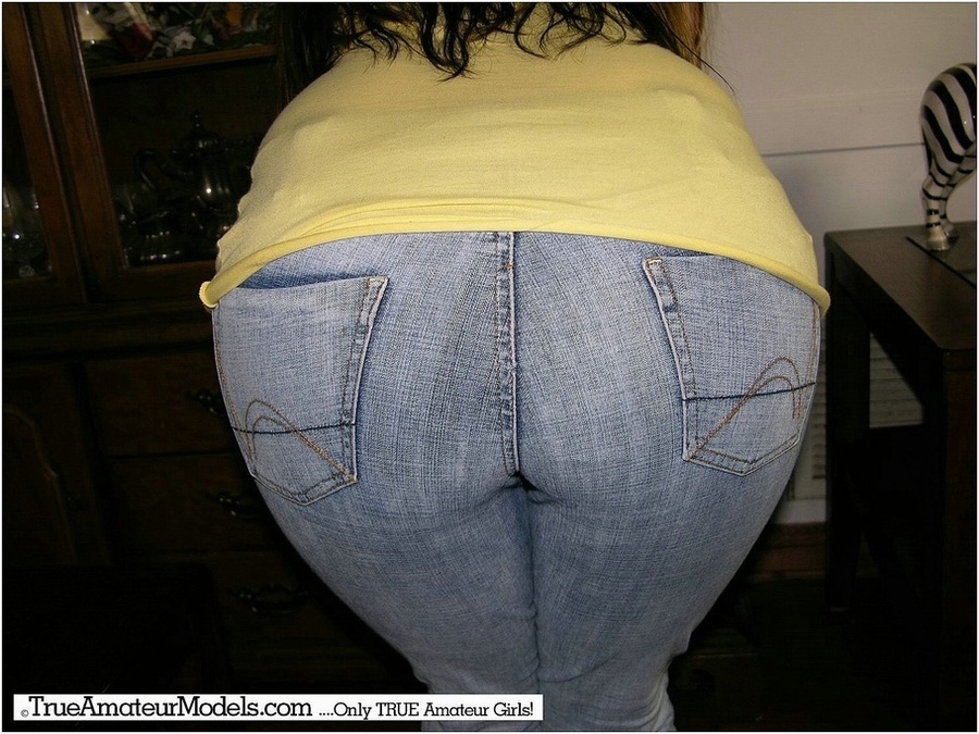Smoking hot blonde with banging body strips off her yellow shirt, jeans and pink panty piece by piece then shows her lusty breasts and stimulating pussy in different poses on different beds and couches. - XXXonXXX - Pic 5