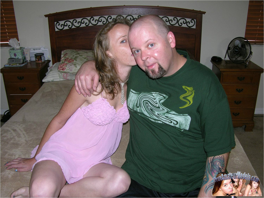 Alluring chick in pink nighty kneels down and sucks her boyfriend's cock before she lets him lick her pussy as they do the sixty-nine then screw her in missionary and doggy style til he blows his load on her belly on a brown bed. - XXXonXXX - Pic 2