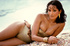 attractive bruntte model showing