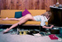 blonde 50's model ready