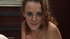 Curly haired brunette girl wants to satisfy her smooth vagina