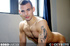 Gay stud wearing different outfits then gets naked and pose his muscular