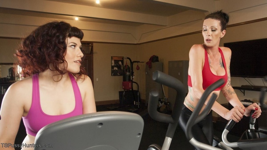 Personal trainer with a dick in her pants t - XXX Dessert - Picture 1