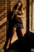 dark haired model black