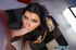 Slutty tattoed brunette beauty sucks hard dick after strip tease