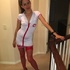 wonderful teen lady showing
