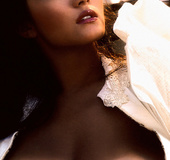 Young brunette honey in lingerie showing her super hot body