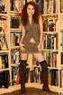 sweet looking redhead posing