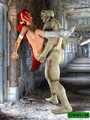 Frankenstein handling ponytailed red - Picture 5