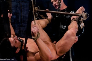 Two tied up hunks get used by their supe - Picture 16