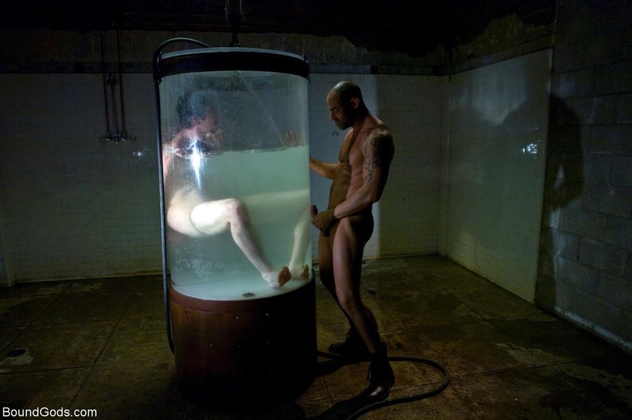 Bearded gay slave gets tortured with water  - XXX Dessert - Picture 10