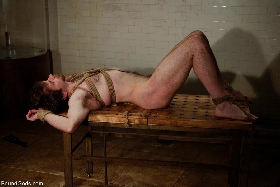 Bearded gay slave gets tortured with water  - XXX Dessert - Picture 18